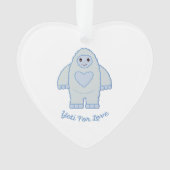 Yeti for Love Ornament (voorkant)