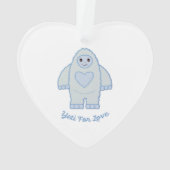 Yeti for Love Ornament (achterkant)