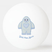 Yeti for Love Pingpongbal (Achterkant)