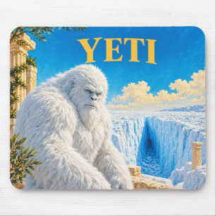 Yeti, gotische fantasie monster muismat