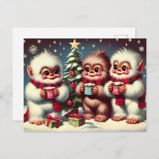 Yeti Greetings Briefkaart (Voorkant / Achterkant)