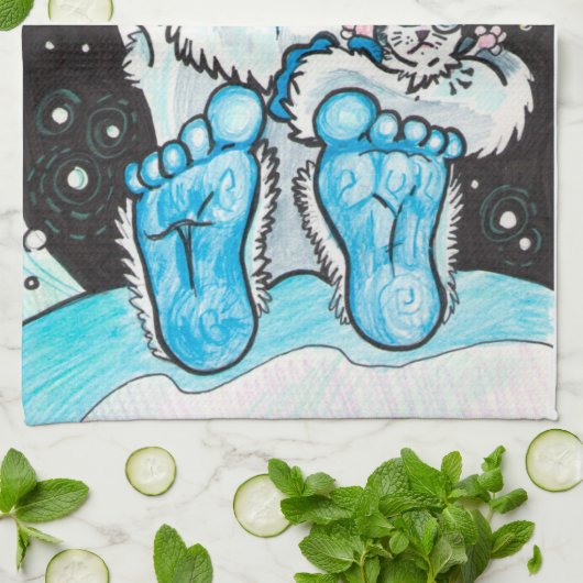 Yeti Holiday Hugs Theedoek (Gevouwen)