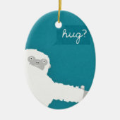 Yeti Hug Keramisch Ornament (Voorkant)