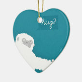 Yeti Hug Keramisch Ornament (Links)