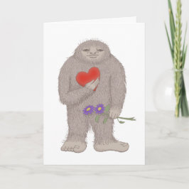 Yeti I van Sasquatch van Bigfoot houdt van u Feestdagen Kaart