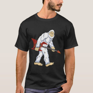 Yeti ik geloof dat Monster Ape Man Electric Guitar T-shirt