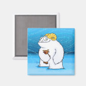 Yeti (Kerstmis), magneet (Voorkant / Achterkant)