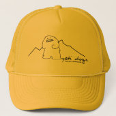 Yeti Lone Peak Trucker Hat (Donkere Logo) Trucker Pet (Voorkant)