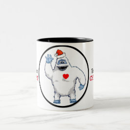 Yeti Love Kerstmis Tweekleurige Koffiemok