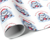 Yeti met cadeau – niet openen cadeaupapier (Rol Hoek)