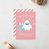Yeti of niet Classroom Valentijn Notitiekaartje (Voorkant / Achterkant in situ)