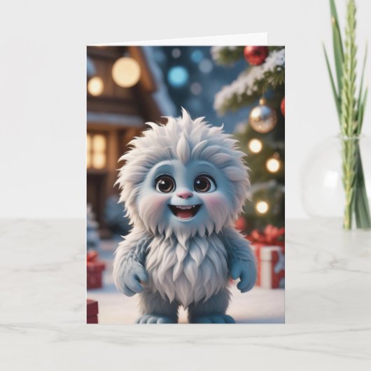 Yeti of niet… feestdagen kaart (Voorkant)
