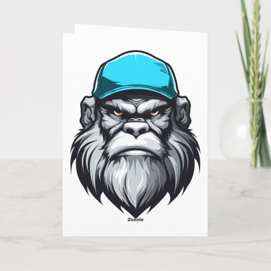 Yeti of niet, het is je verjaardag kaart (Achterkant)