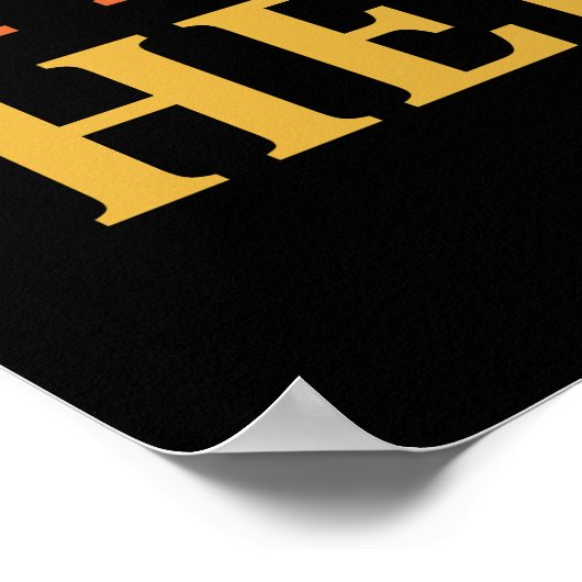 Yeti of niet hier kom ik poster (Hoek)