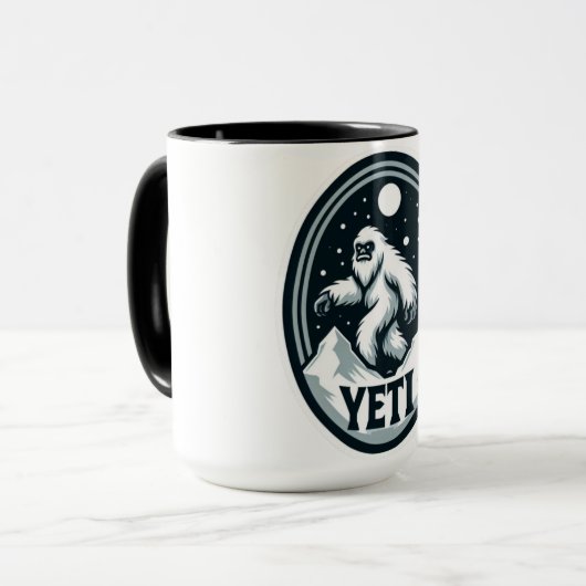 Yeti reizen rond Snow Mount Coffee Mok (Voorkant links)