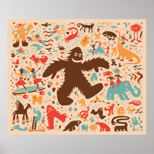Yeti Romp Adventure Kinder Print (Voorkant)