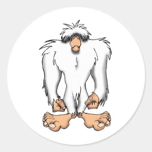 YETI RONDE STICKER (Voorkant)