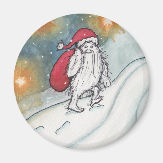 Yeti Santa Magneet (Voorkant)
