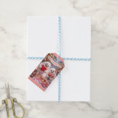 Yeti Sasquatch Koppel Valentijnsdag Gift Tag Cadeaulabel (Met Touw)