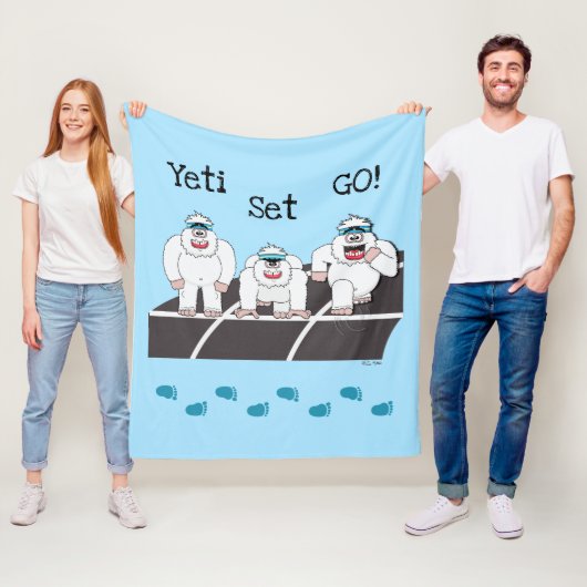 Yeti Set Go Fleece Blanket (In situ)