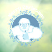 Yeti Snowflakes Window Decal – Leuke vakantie deco (Vel 3)