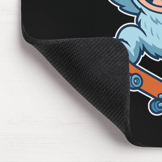 Yeti Snowll Skateboard Fun  Muismat (Hoek)