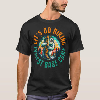Yeti verbergen, ga op pad naar het Everest-basiska T-shirt