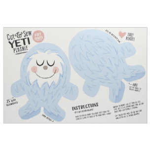 Yeti-verbinding knippen en naaien - Fun DIY Plush Stof