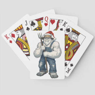 Yeti Verschrikkelijke Sneeuwman Boer Grappige Vaka Pokerkaarten