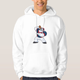 Yeti Verschrikkelijke Sneeuwman Voetbal Quarterbac Hoodie