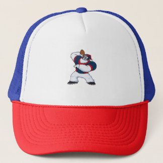 Yeti Verschrikkelijke Sneeuwman Voetbal Quarterbac Trucker Pet