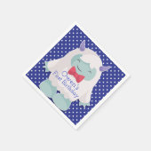 Yeti voor gevierde jongens Abominable Snowman Birt Servet (Hoek)