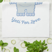 Yeti voor liefde theedoek (Gevouwen)
