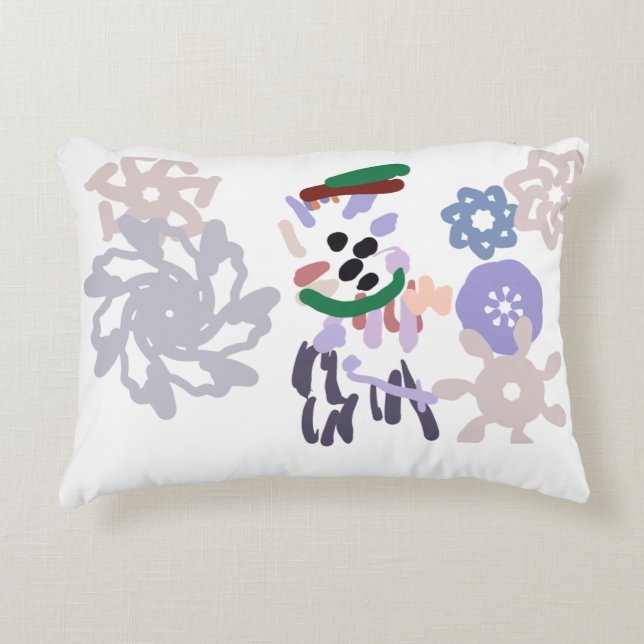 Yeti winter fun accent kussen (Voorkant)