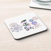 Yeti winter fun bier onderzetter (Linkerzijde)