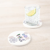 Yeti winter fun zandsteen onderzetter (Zijkant)