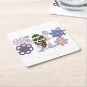 Yeti winter rock kartonnen onderzetters (Schuin)