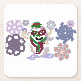 Yeti winter rock kartonnen onderzetters