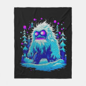 Yeti Winter Wonderland Fleece Deken (Voorkant)