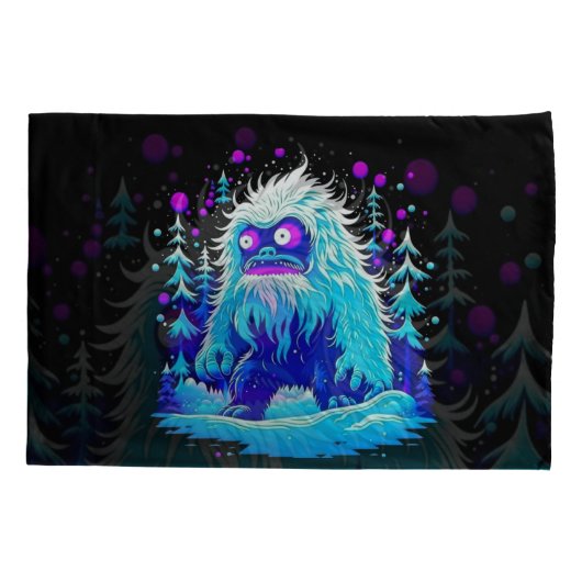 Yeti Winter Wonderland Kussensloop (Achterkant)