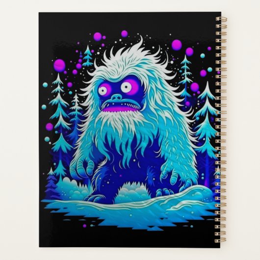 Yeti Winter Wonderland Planner (Achterkant)