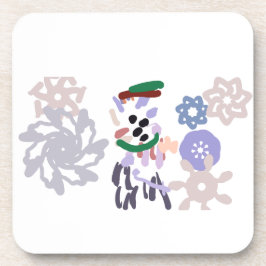 Yeti winterpret bier onderzetter