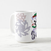 Yeti winterpret koffiemok (Voorkant links)