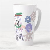 Yeti winterpret latte mok (Rechterhoek)