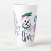 Yeti winterpret latte mok (Voorkant)