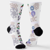 Yeti winterpret sokken (Gebogen)