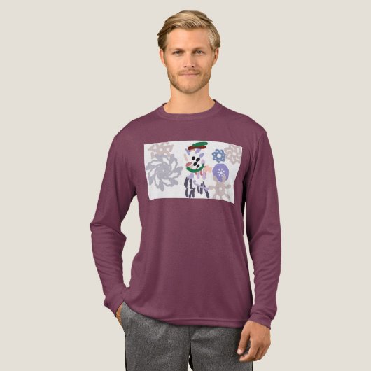 Yeti winterpret Tri-Blend shirt (Voorkant)