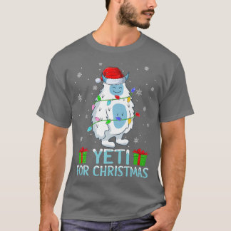 Yeti Xmas licht kerstmis kerstmis kerstmis T-shirt