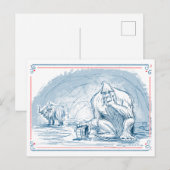 Yeti Yearns voor Yak Yoghurt Feestdagenkaart (Voorkant / Achterkant)