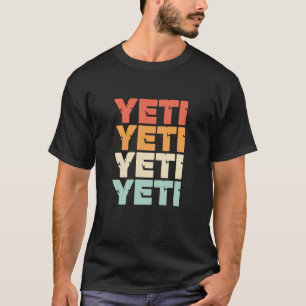 Yeti Yeti Yeti Yeti Kleurblok Yeti Mythisch Scheps T-shirt